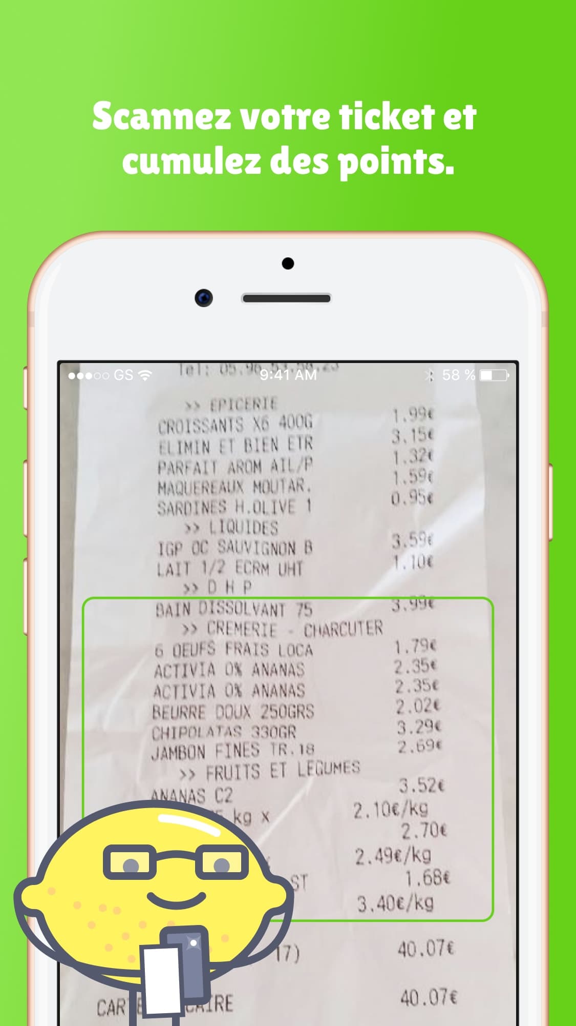 Receipt scanning