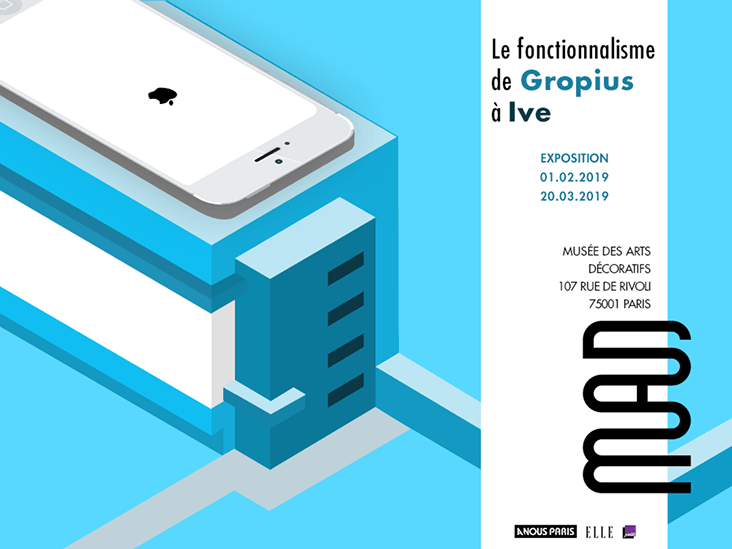Projet de recherche graphique autour d'une exposition sur le Bauhaus