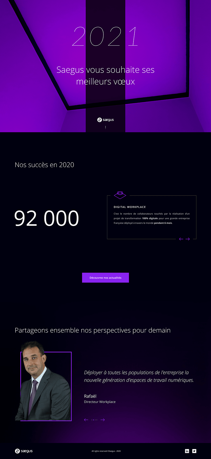 Carte de vœux digitale 2021