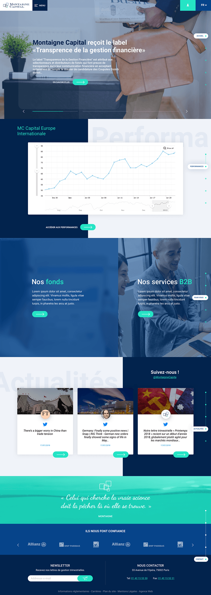 Landing page et architecture éditoriale