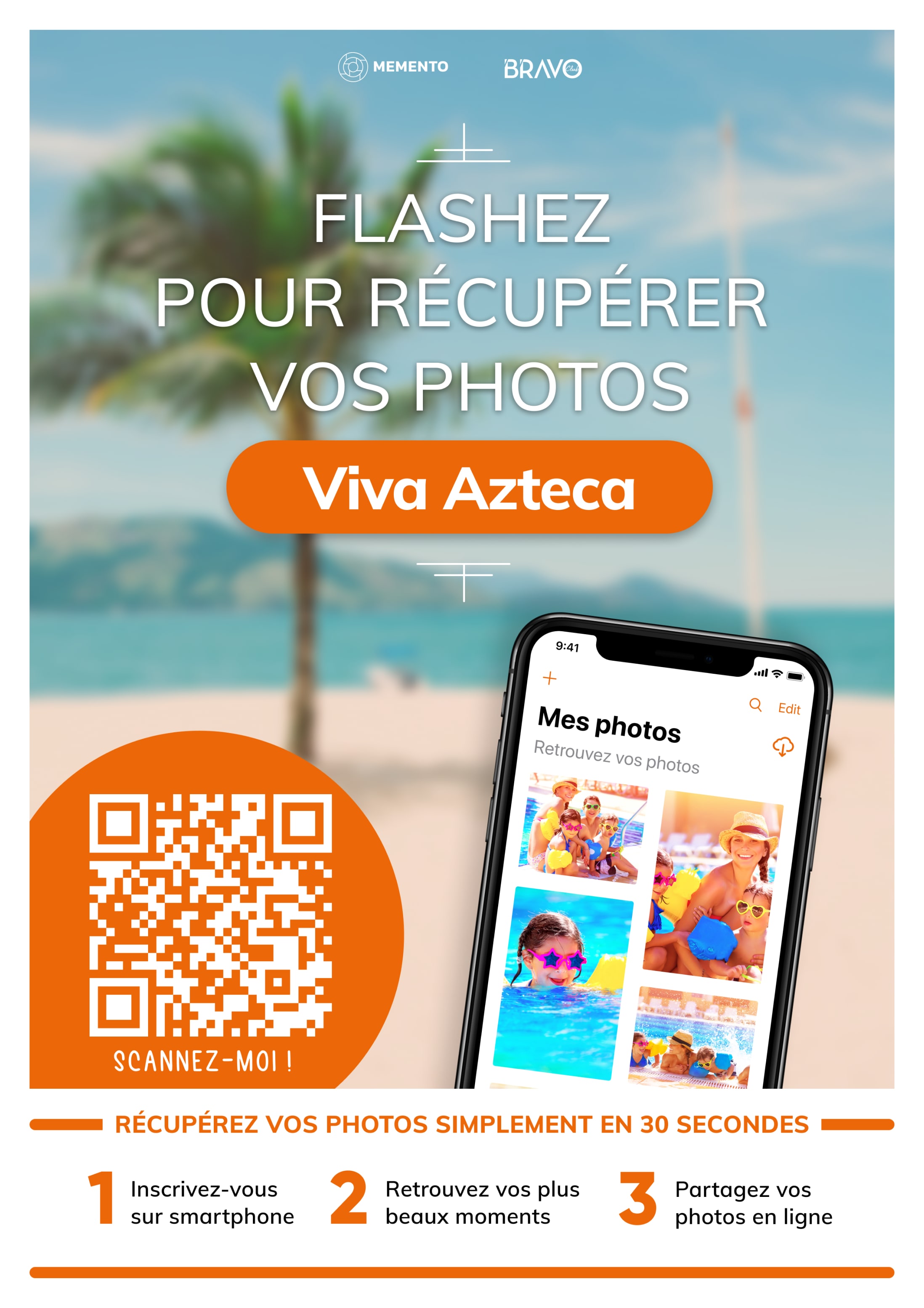 Support événementiel QR code
