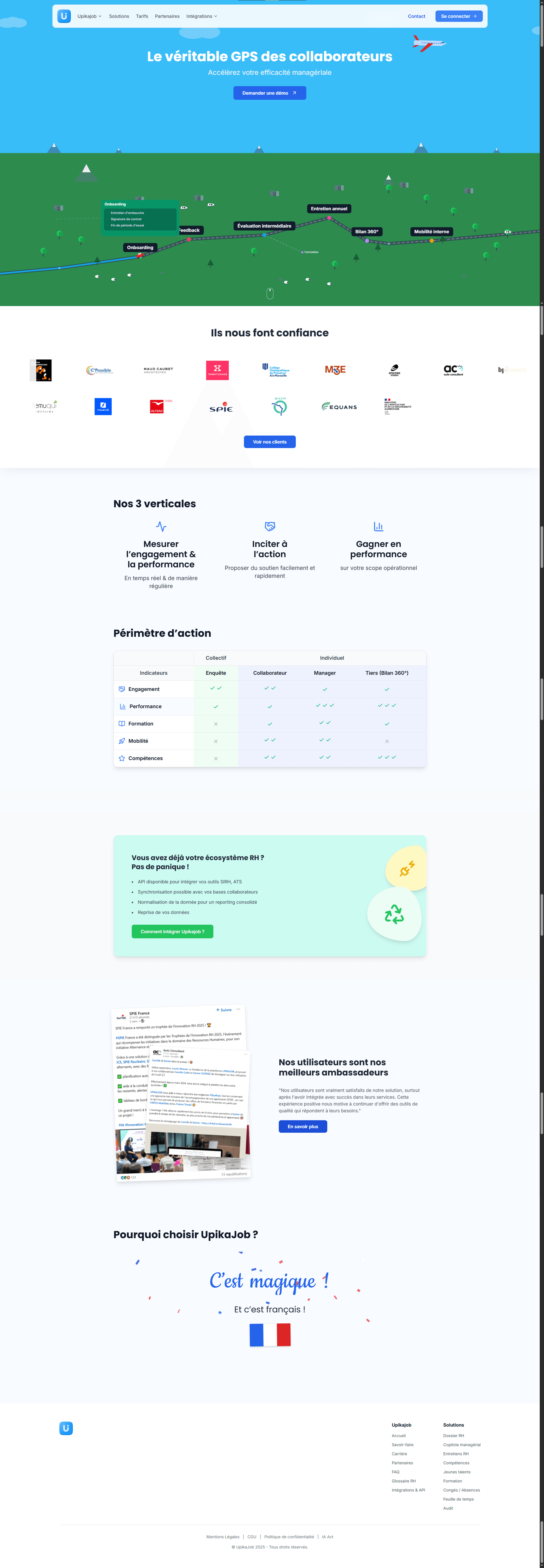 Page d'accueil du site